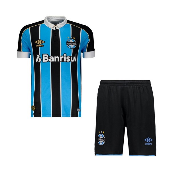 Camiseta Grêmio FBPA 1ª Kit Niño 2019 2020 Azul Negro